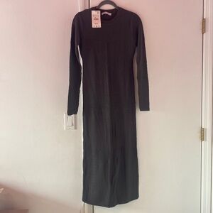 Zara Textured Midi Dress | Size M